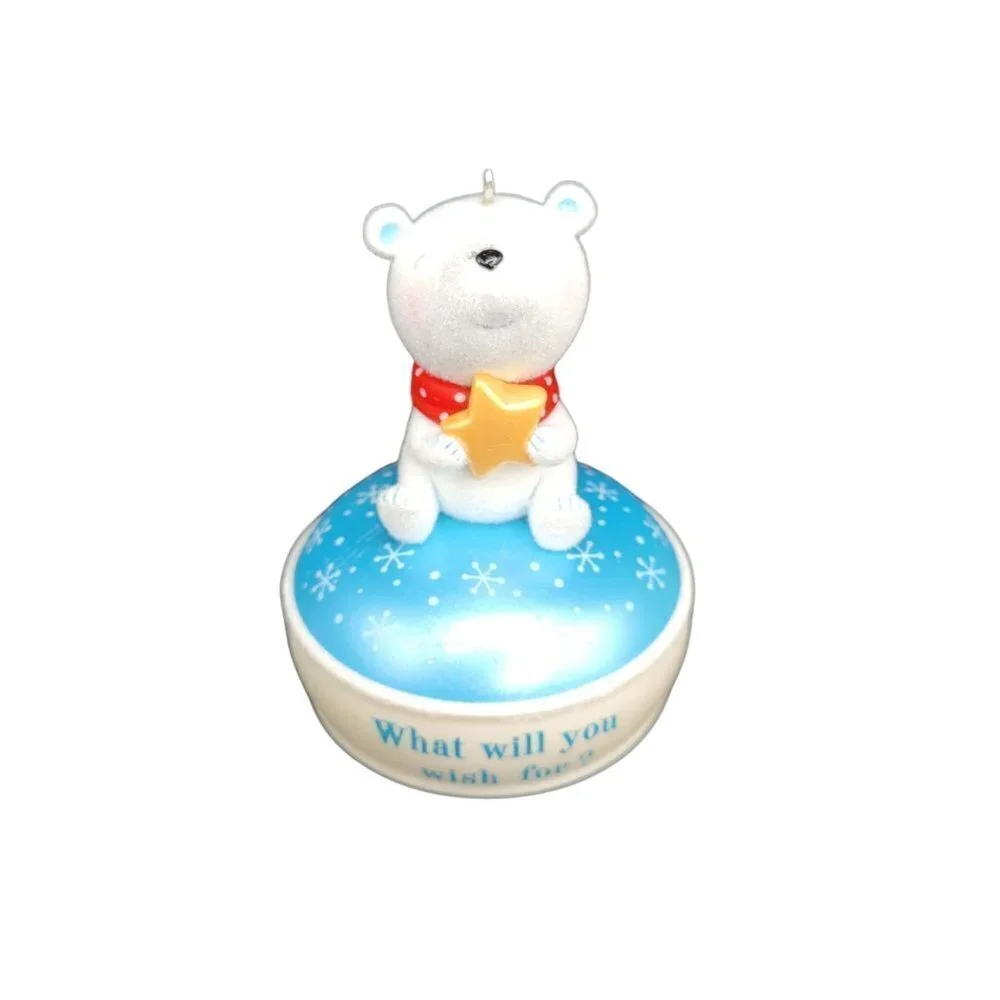 Hallmark Keepsake Recordable Ornament What Will You Wish For Polar Bear 2010